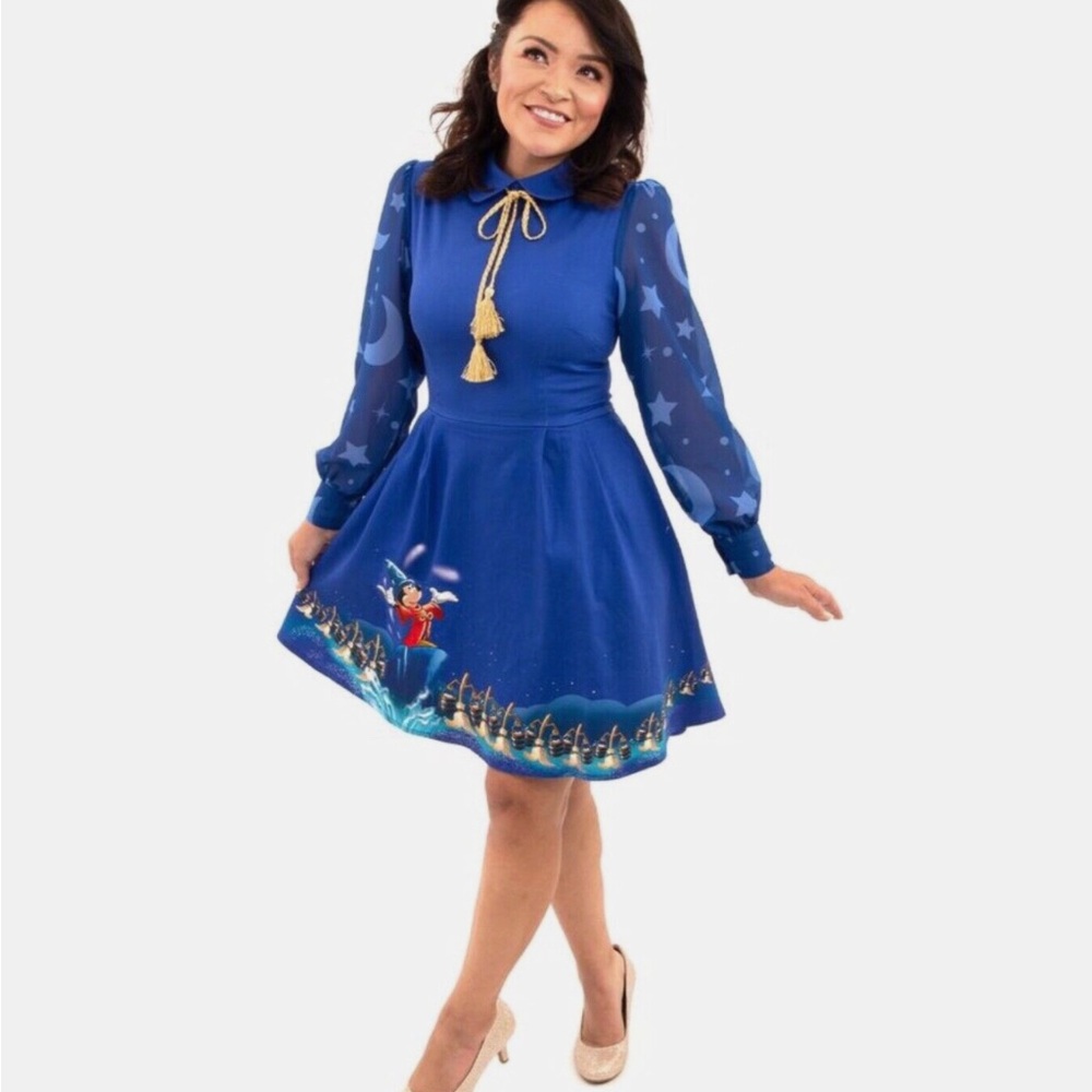 Loungefly Enchanted Blue Long Sleeve Dress